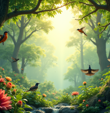 Impact de la biodiversité : quel facteur prédomine ? Forêt luxuriante avec faune et flore biodiversité