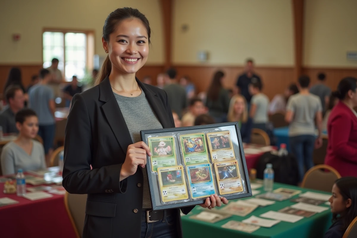 Femme tenant un panneau d